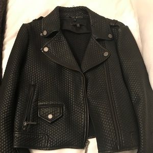 BCBG motto leather jacket